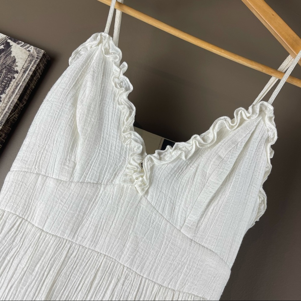 WILDFIRE Size 6 White Lined Summer DressAdjustable - Picture 7 of 12